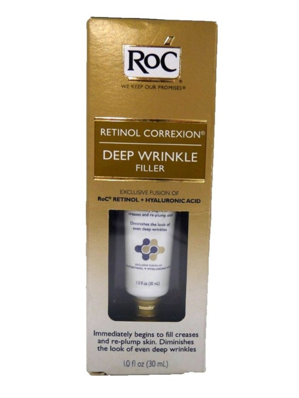 RoC Retinol Correxion Deep Wrinkle Filler 1.0 FL oz New, package damaged